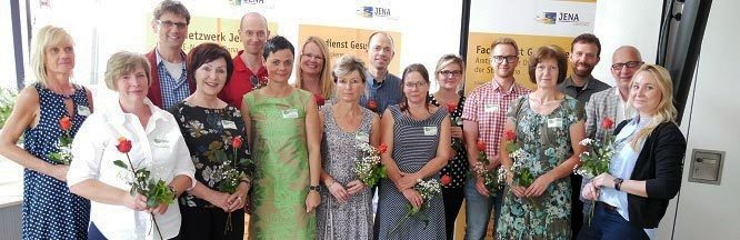 Gruppenfoto mit den Mitgliedern des MRE Netzwerkes Jena 